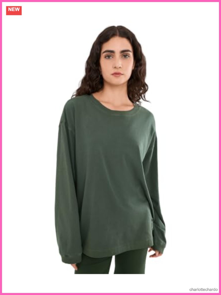 Cotton Long Sleeve Crew Neck Active Base Layer Top